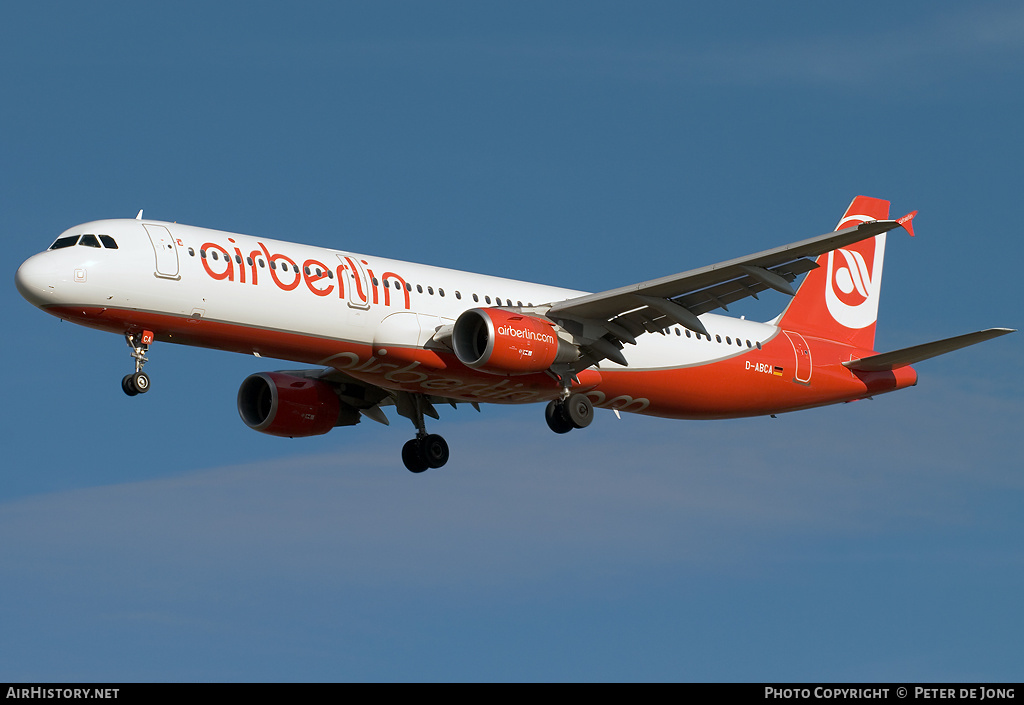 Aircraft Photo of D-ABCA | Airbus A321-211 | Air Berlin | AirHistory.net #14765