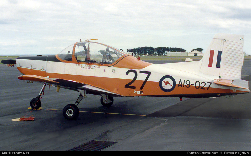 Aircraft Photo of A19-027 | New Zealand CT-4A Airtrainer | Australia - Air Force | AirHistory.net #14769
