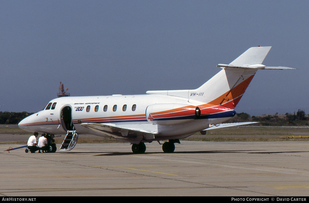 Aircraft Photo of VH-III | British Aerospace BAe-125-800B | British Aerospace | AirHistory.net #14802