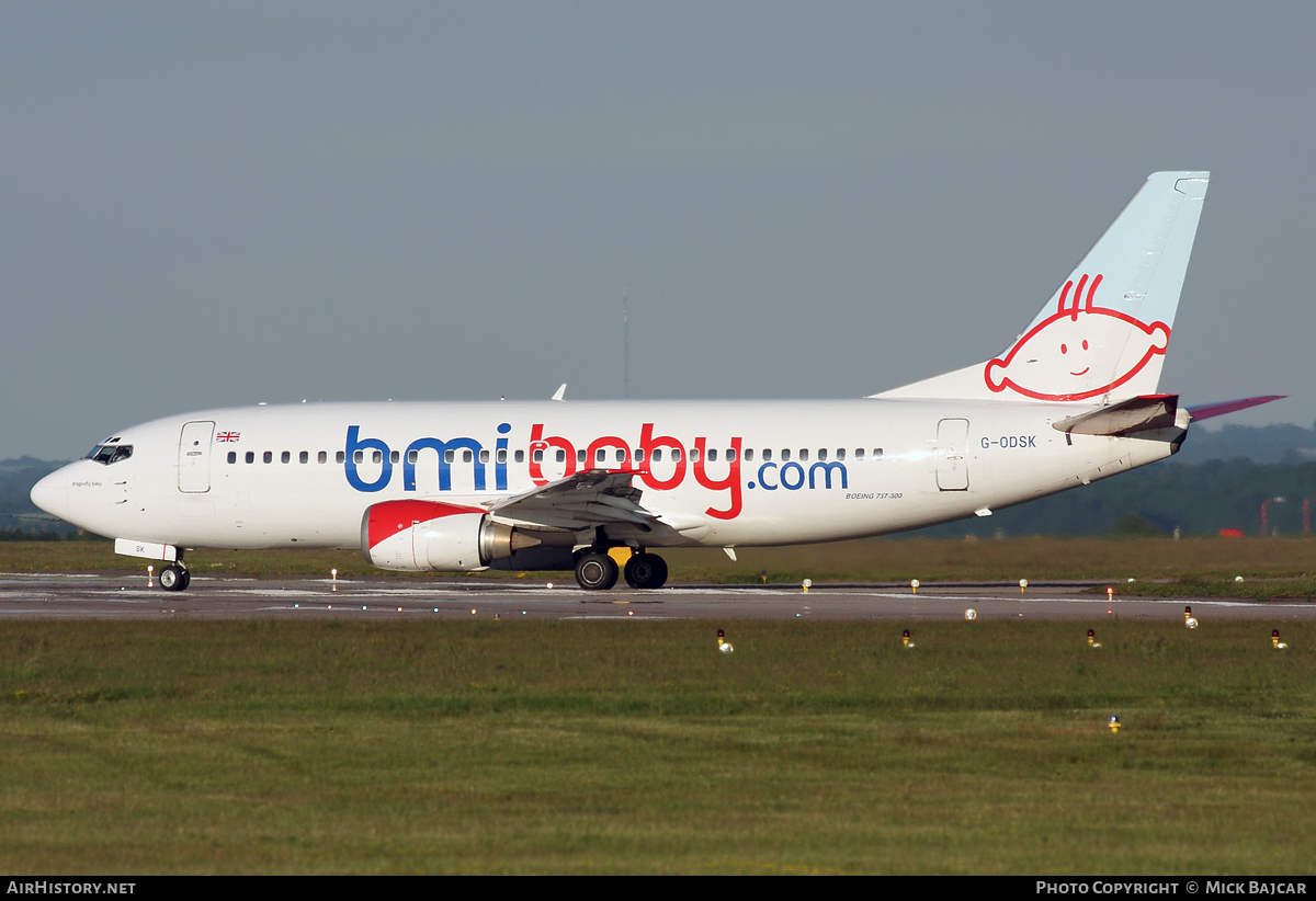 Aircraft Photo of G-ODSK | Boeing 737-37Q | Bmibaby | AirHistory.net #14809