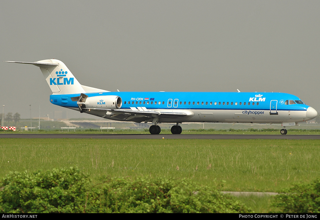 Aircraft Photo of PH-OFM | Fokker 100 (F28-0100) | KLM Cityhopper | AirHistory.net #14862