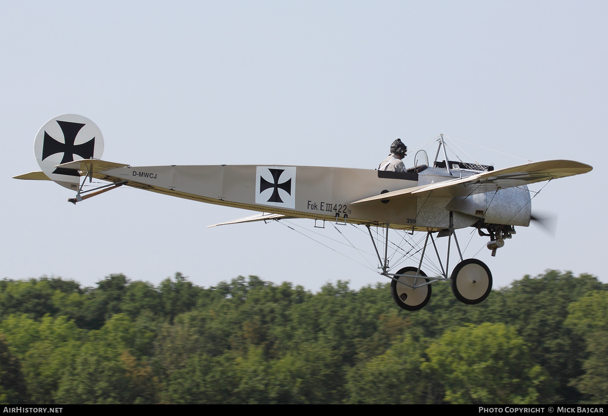 Aircraft Photo of D-MWCJ / 422/15 | Fokker E.III Eindecker Replica | Germany - Air Force | AirHistory.net #14908