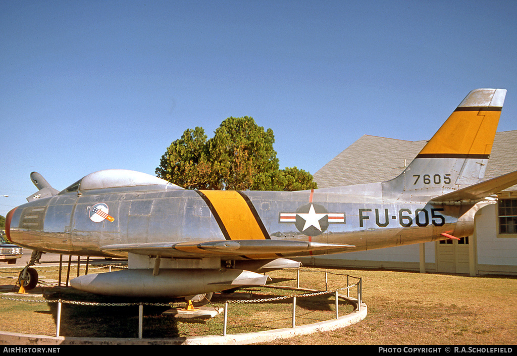 Aircraft Photo of 47-605 / 7605 | North American F-86A Sabre | USA - Air Force | AirHistory.net #14993