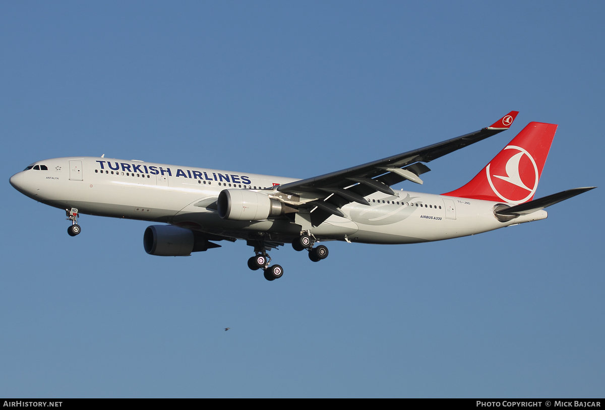 Aircraft Photo of TC-JND | Airbus A330-203 | Turkish Airlines | AirHistory.net #14997