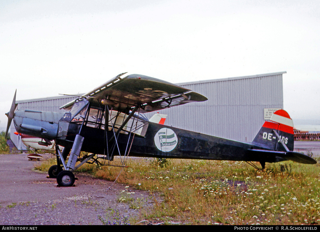 Aircraft Photo of OE-ADS | Fieseler S-14B Storch (Fi-156C-3/Trop) | BI Agraflug | AirHistory.net #15004