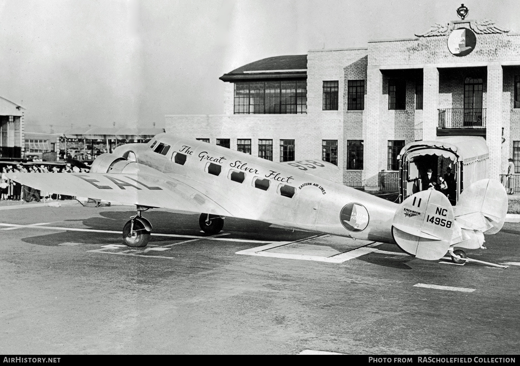 Aircraft Photo of NC14958 | Lockheed 10-B Electra | Eastern Air Lines | AirHistory.net #15010
