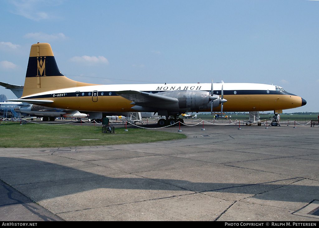 Aircraft Photo of G-AOVT | Bristol 175 Britannia 312 | Monarch Airlines | AirHistory.net #15012