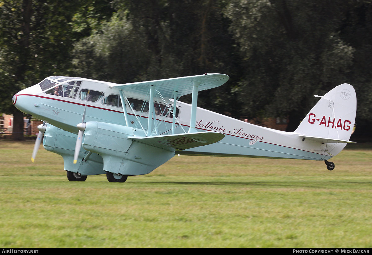 Aircraft Photo of G-AHAG | De Havilland D.H. 89A Dragon Rapide | Scillonia Airways | AirHistory.net #15032