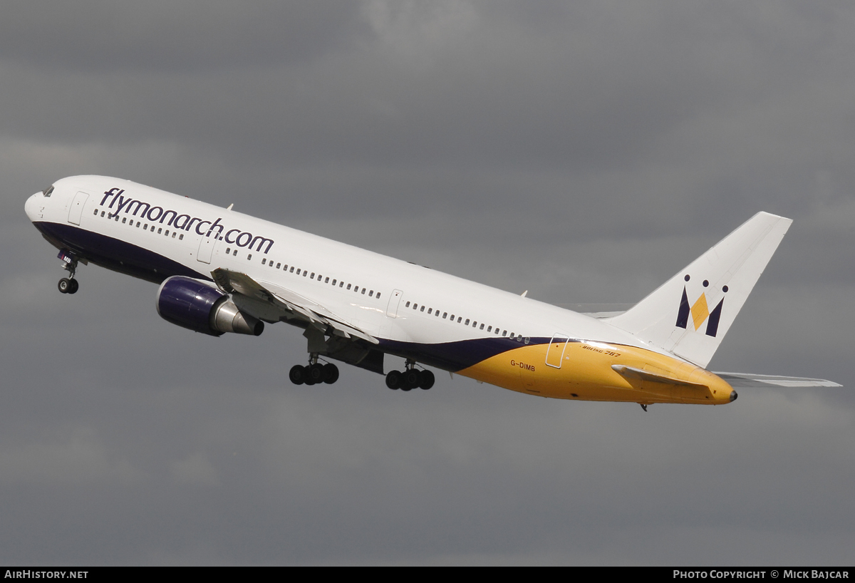 Aircraft Photo of G-DIMB | Boeing 767-31K/ER | Monarch Airlines | AirHistory.net #15079