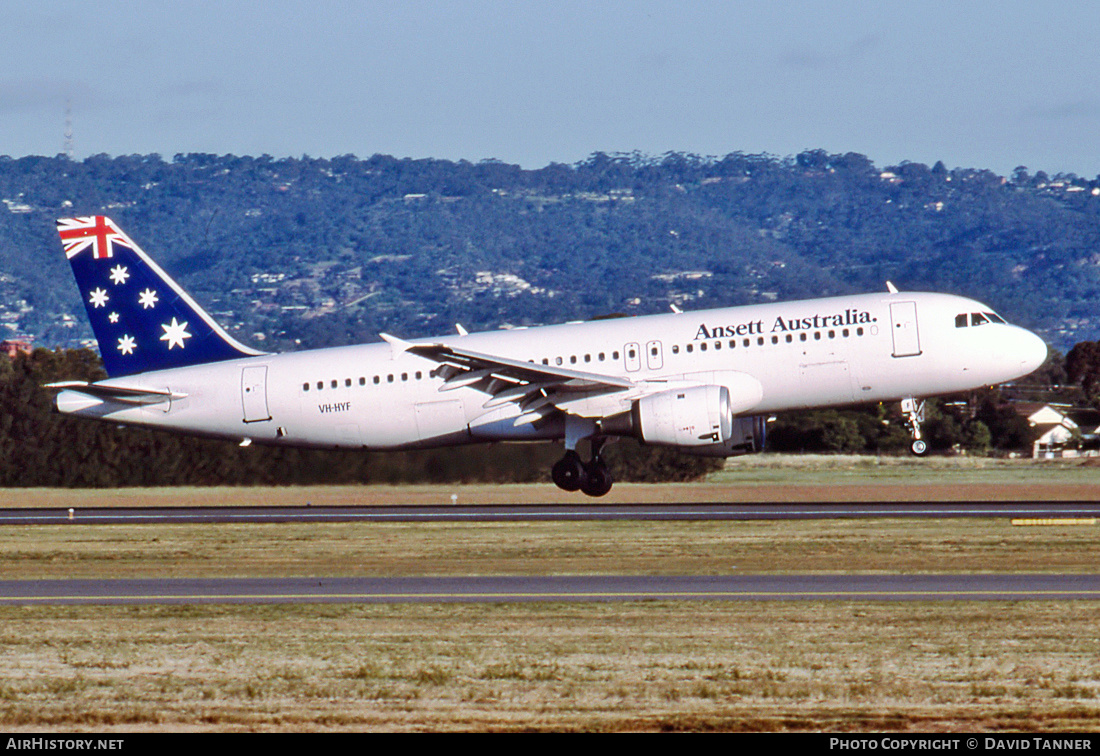 Aircraft Photo of VH-HYF | Airbus A320-211 | Ansett Australia | AirHistory.net #15119