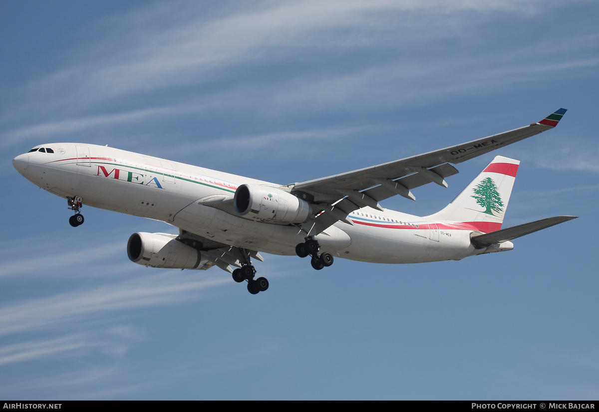 Aircraft Photo of OD-MEA | Airbus A330-243 | MEA - Middle East Airlines | AirHistory.net #15121