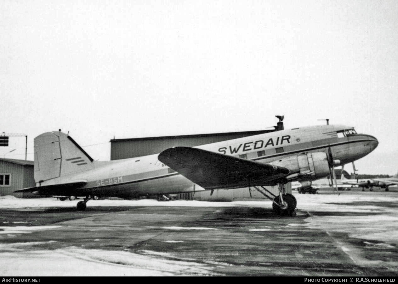 Aircraft Photo of SE-BSM | Douglas C-53 Skytrooper | Swedair | AirHistory.net #15134