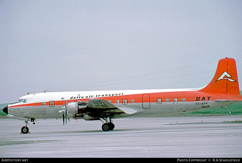 Aircraft Photo of OO-EVG | Douglas DC-6B | Delta Air Transport - DAT | AirHistory.net #15219