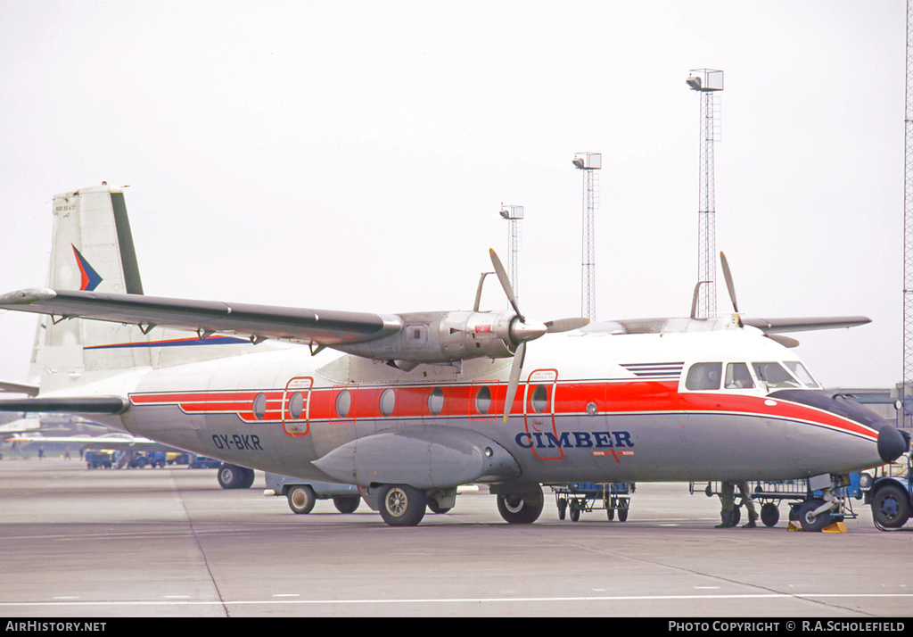 Aircraft Photo of OY-BKR | Nord 262A-27 | Cimber Air | AirHistory.net #15220