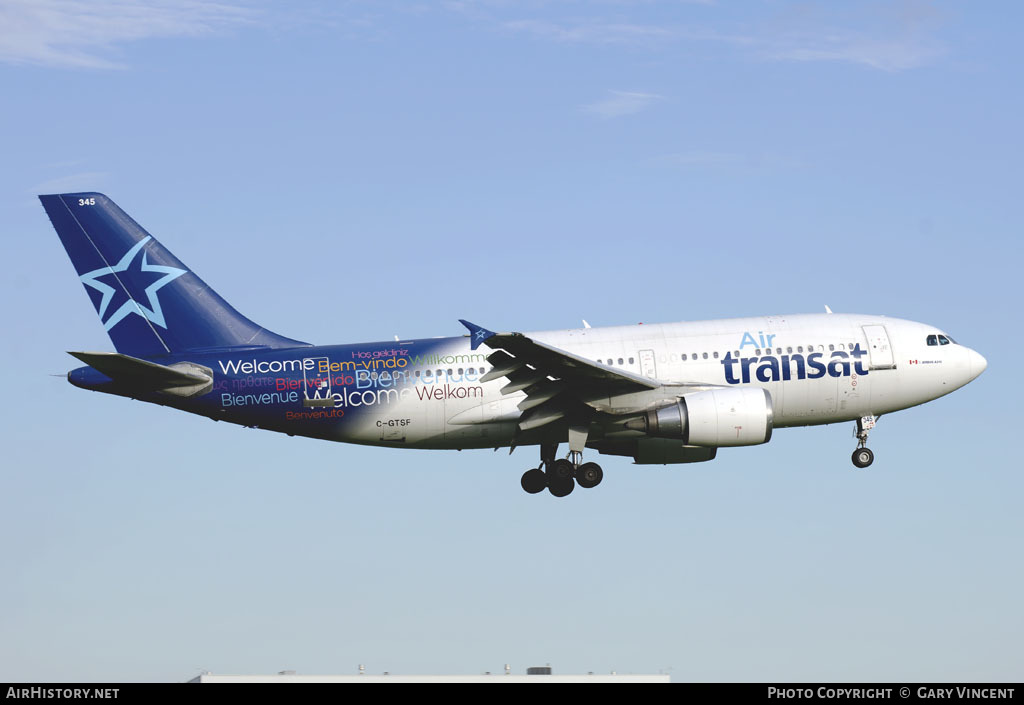 Aircraft Photo of C-GTSF | Airbus A310-304/ET | Air Transat | AirHistory.net #15284
