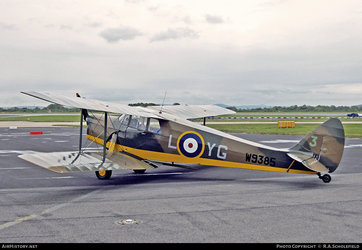 Aircraft Photo of G-ADND / W9385 | De Havilland D.H. 87B Hornet Moth | UK - Air Force | AirHistory.net #15325