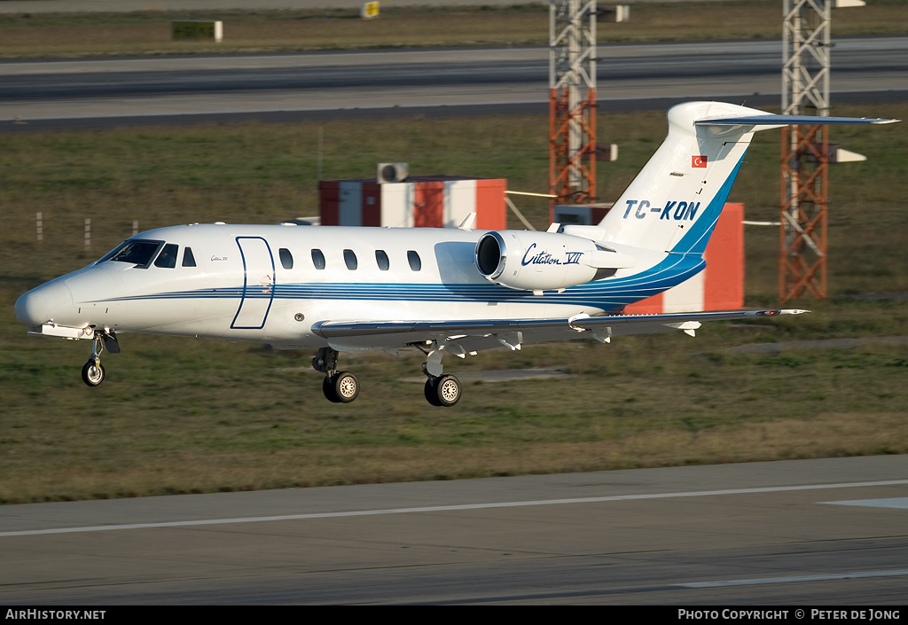 Aircraft Photo of TC-KON | Cessna 650 Citation VII | AirHistory.net #15402