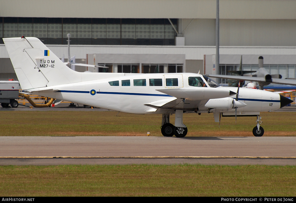 Aircraft Photo of M27-12 | Cessna 402B Utililiner | Malaysia - Air Force | AirHistory.net #15405