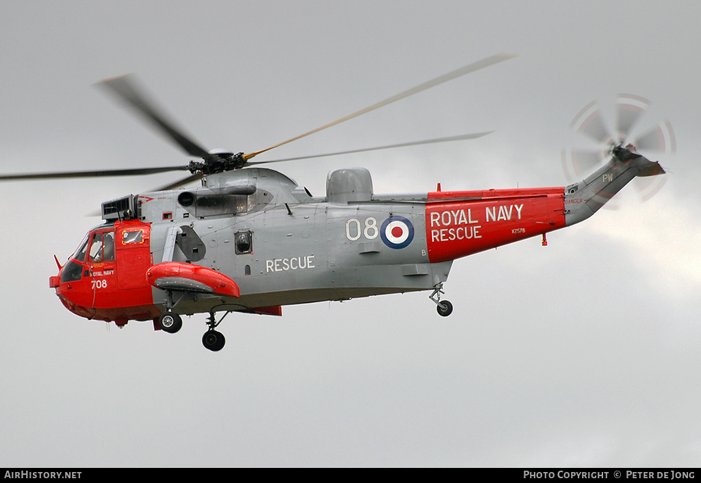Aircraft Photo of XZ578 | Westland WS-61 Sea King HU5 | UK - Navy | AirHistory.net #15406