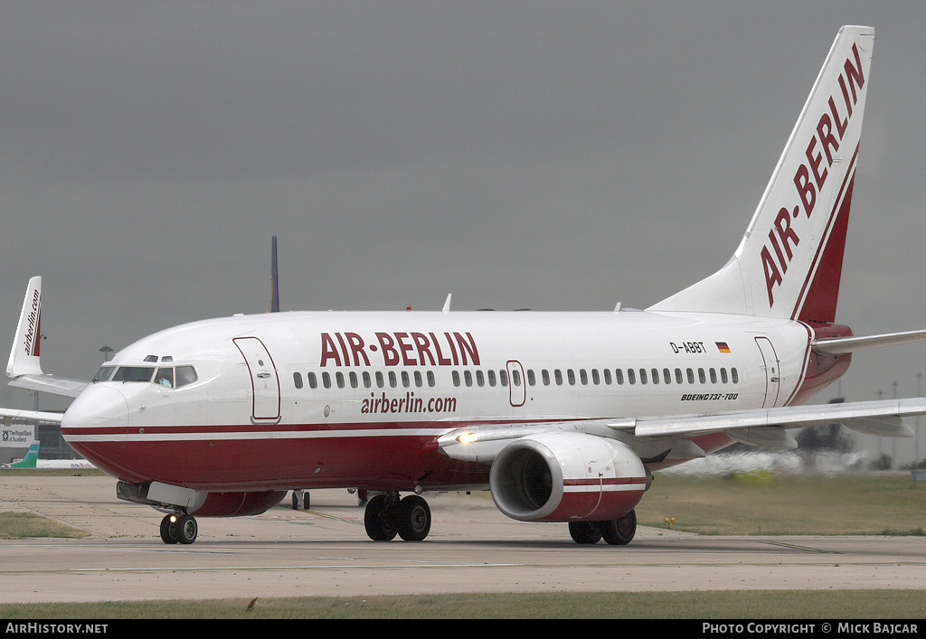 Aircraft Photo of D-ABBT | Boeing 737-76N | Air Berlin | AirHistory.net #15458