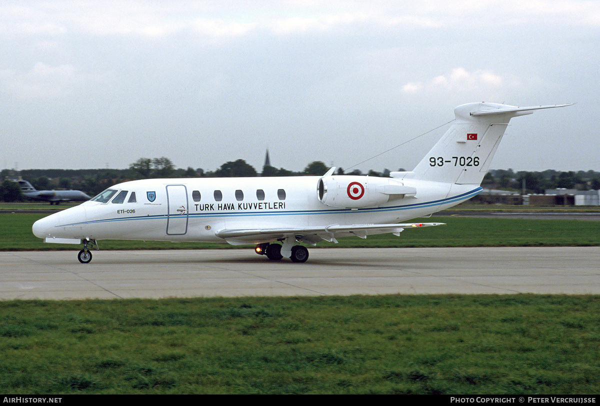 Aircraft Photo of 93-7026 | Cessna 650 Citation VII | Turkey - Air Force | AirHistory.net #15499
