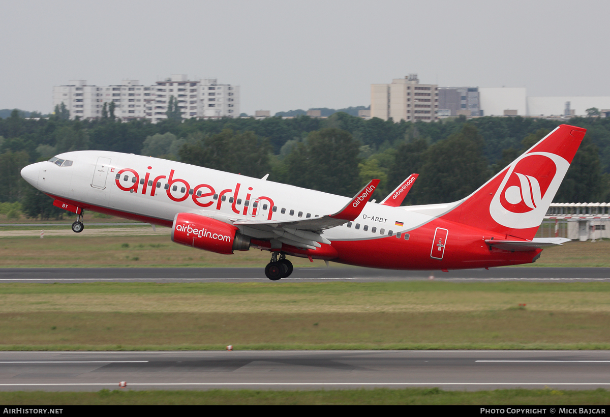 Aircraft Photo of D-ABBT | Boeing 737-76N | Air Berlin | AirHistory.net #15512