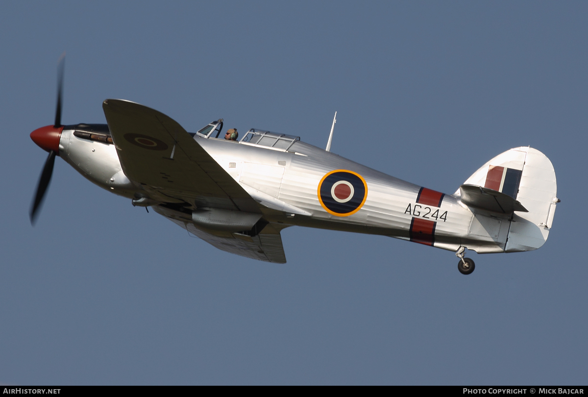 Aircraft Photo of G-CBOE / AG244 | Hawker Hurricane Mk12A | UK - Air Force | AirHistory.net #15540