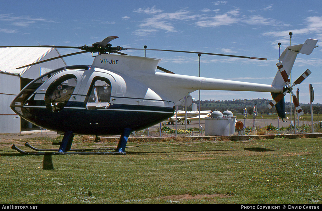 Aircraft Photo of VH-JHE | McDonnell Douglas MD-500E (369E) | AirHistory.net #15545