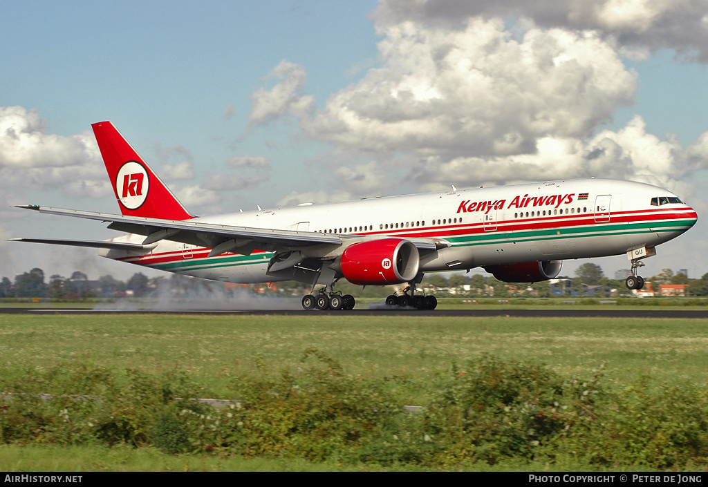 Aircraft Photo of 5Y-KQU | Boeing 777-2U8/ER | Kenya Airways | AirHistory.net #15570