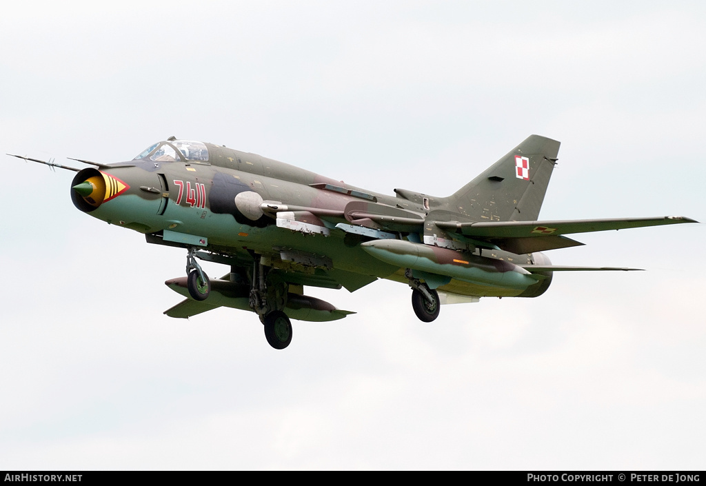 Aircraft Photo of 7411 | Sukhoi Su-22M4 | Poland - Air Force | AirHistory.net #15574