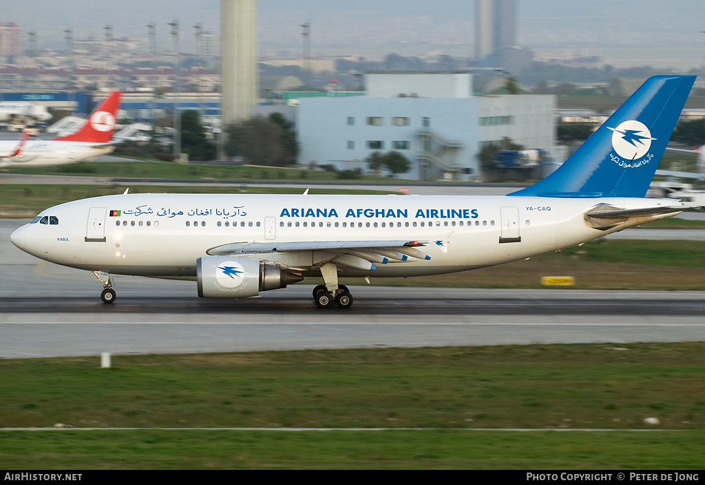 Aircraft Photo of YA-CAQ | Airbus A310-304 | Ariana Afghan Airlines | AirHistory.net #15577