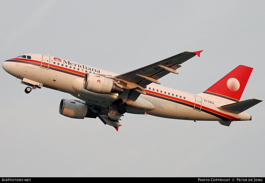 Aircraft Photo of EI-DEZ | Airbus A319-112 | Meridiana | AirHistory.net #15584
