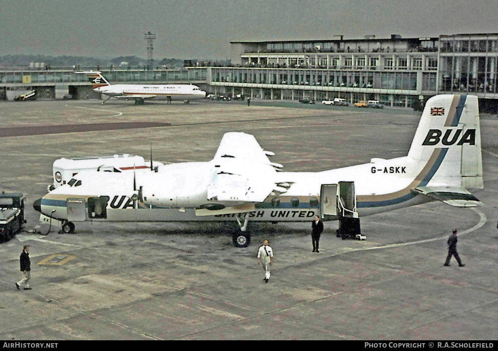 Aircraft Photo of G-ASKK | Handley Page HPR-7 Herald 211 | British United Airways - BUA | AirHistory.net #15697