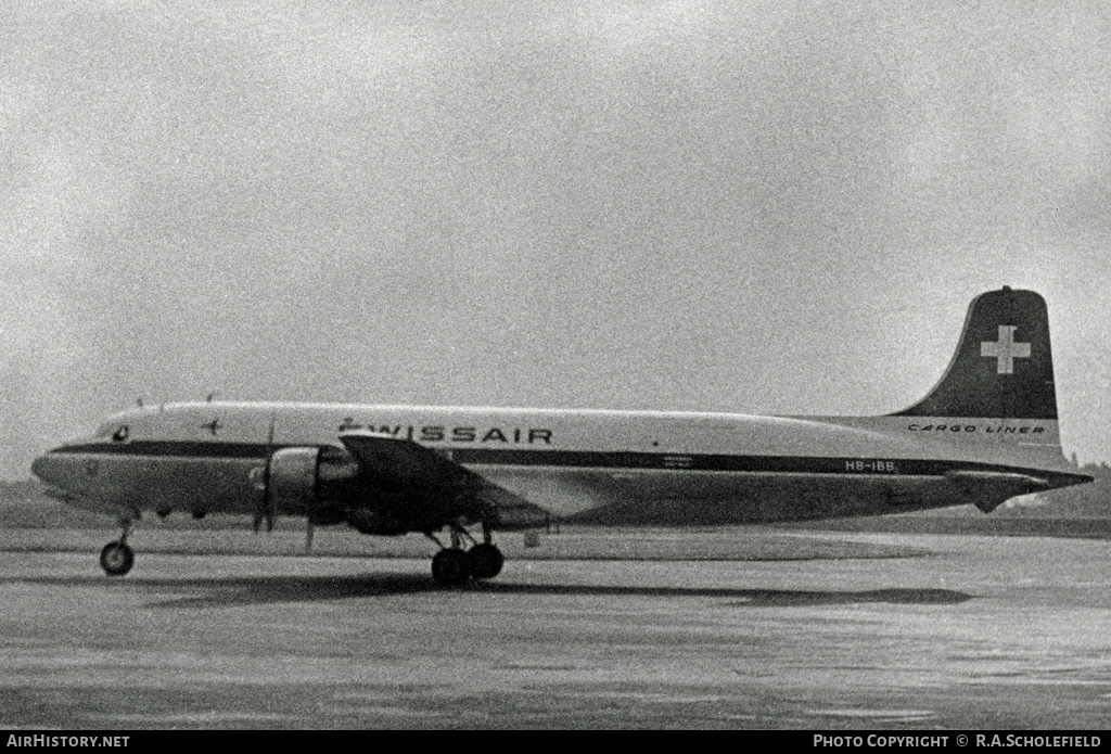 Aircraft Photo of HB-IBB | Douglas DC-6A | Swissair | AirHistory.net #15702