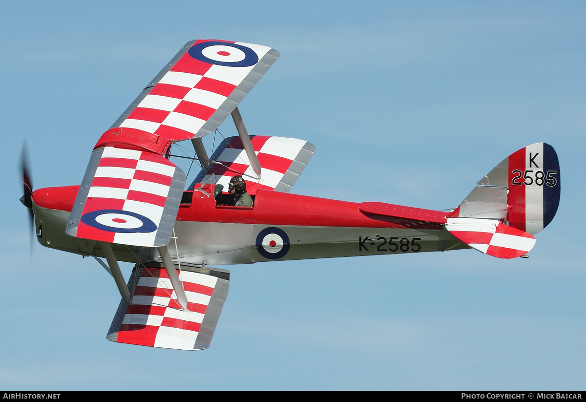 Aircraft Photo of G-ANKT / K2585 | De Havilland D.H. 82A Tiger Moth | UK - Air Force | AirHistory.net #15716