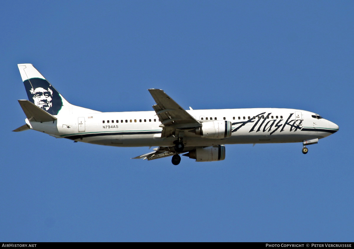 Aircraft Photo of N794AS | Boeing 737-490 | Alaska Airlines | AirHistory.net #15734