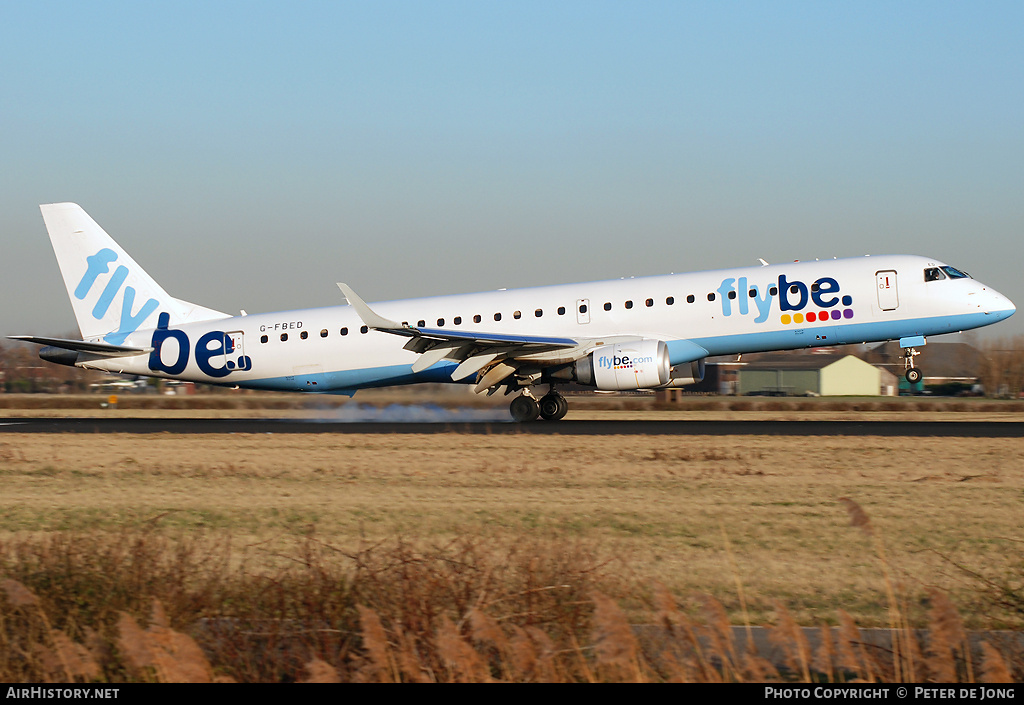 Aircraft Photo of G-FBED | Embraer 195LR (ERJ-190-200LR) | Flybe | AirHistory.net #15749