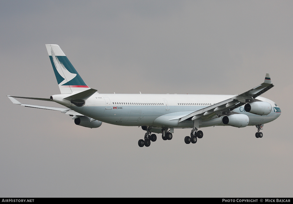 Aircraft Photo of B-HXK | Airbus A340-313 | Cathay Pacific Airways | AirHistory.net #15777