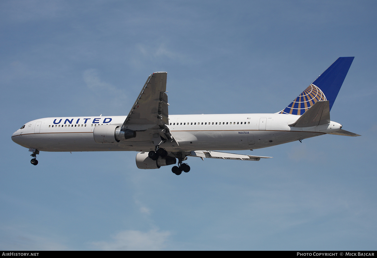 Aircraft Photo of N661UA | Boeing 767-322/ER | United Airlines | AirHistory.net #15787