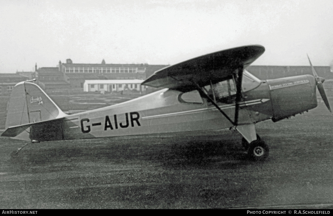 Aircraft Photo of G-AIJR | Auster J-4 | Loxhams Flying Services | AirHistory.net #15792
