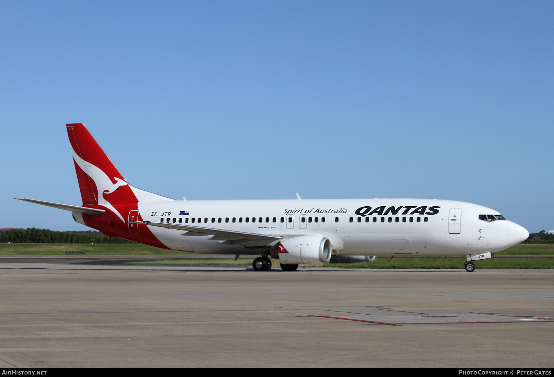 Aircraft Photo of ZK-JTR | Boeing 737-476 | Qantas | AirHistory.net #15815