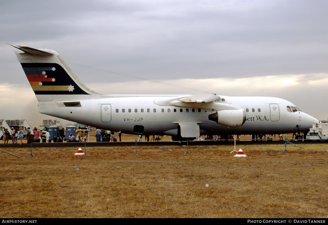 Aircraft Photo of VH-JJP | British Aerospace BAe-146-200A | Ansett W.A. | AirHistory.net #15827