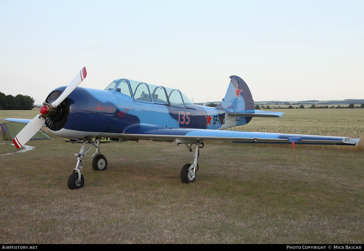 Aircraft Photo of SP-YDD / 135 red | Yakovlev Yak-52 | Soviet Union - Air Force | AirHistory.net #15869