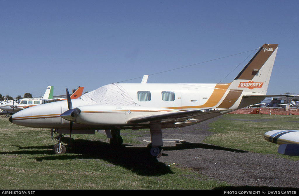 Aircraft Photo of VH-JUL | Piper PA-31P-350 Mojave | Godfrey Office Equipment | AirHistory.net #15870