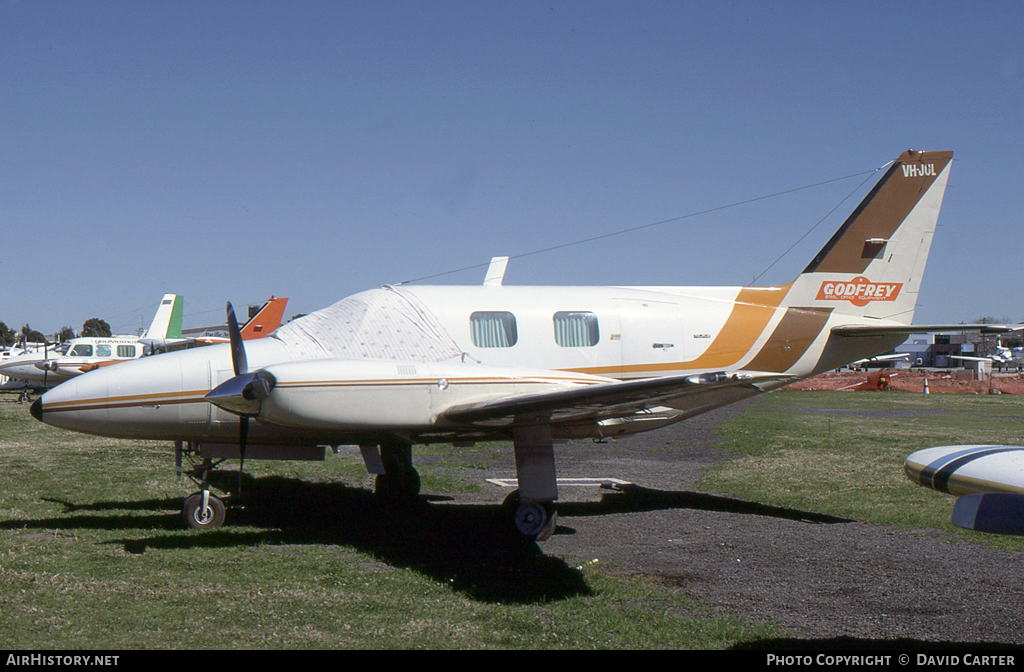 Aircraft Photo of VH-JUL | Piper PA-31P-350 Mojave | Godfrey Steel Office Equipment | AirHistory.net #15870