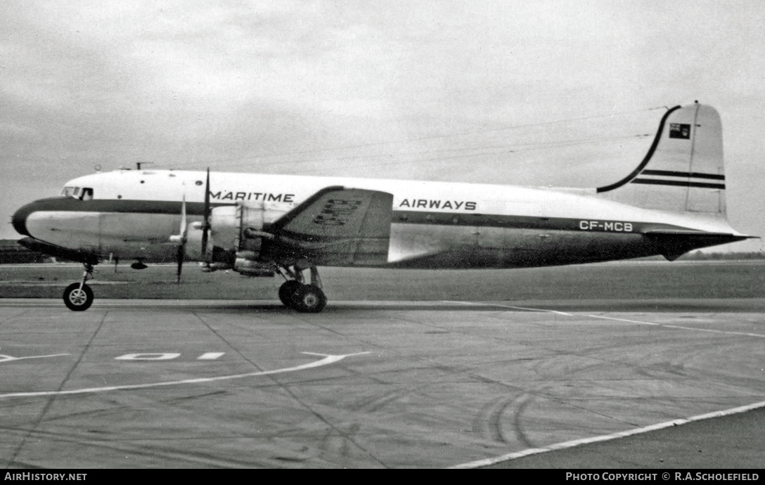 Aircraft Photo of CF-MCB | Douglas C54B-DC | Maritime Central Airways | AirHistory.net #15904