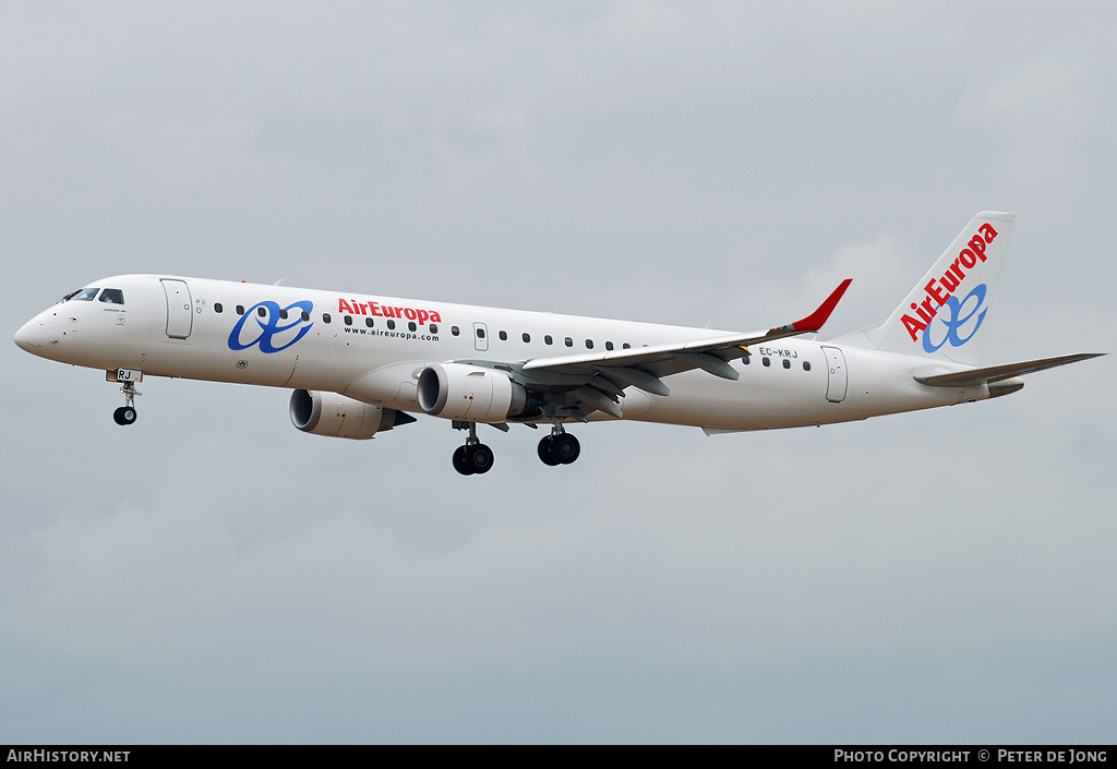 Aircraft Photo of EC-KRJ | Embraer 195LR (ERJ-190-200LR) | Air Europa | AirHistory.net #15947