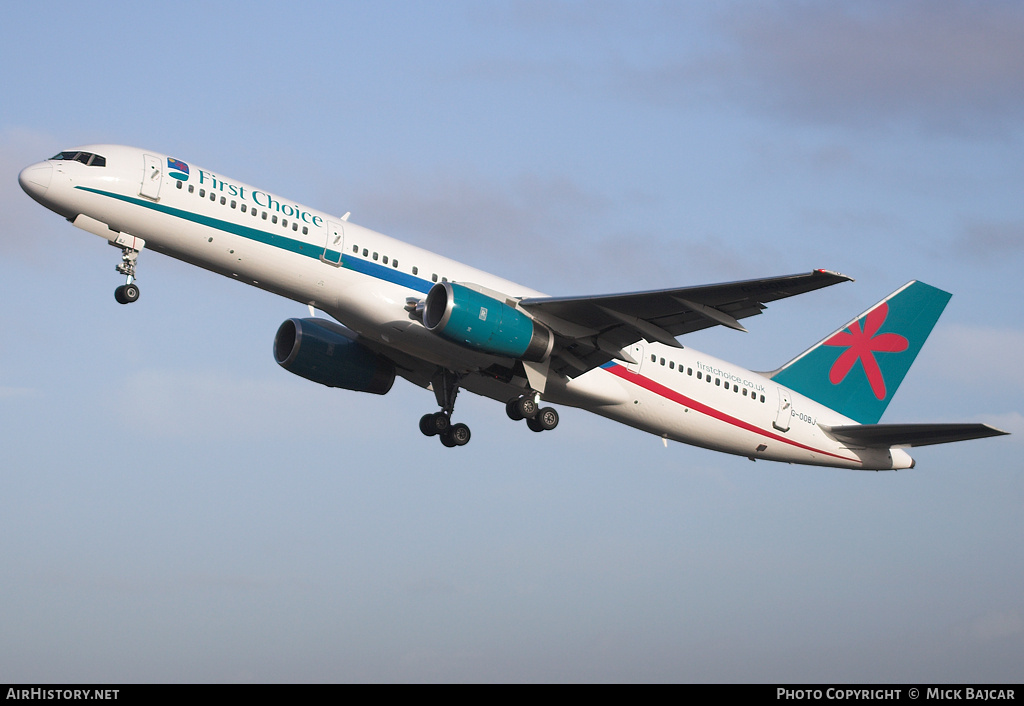 Aircraft Photo of G-OOBJ | Boeing 757-2B7 | First Choice Airways | AirHistory.net #15989