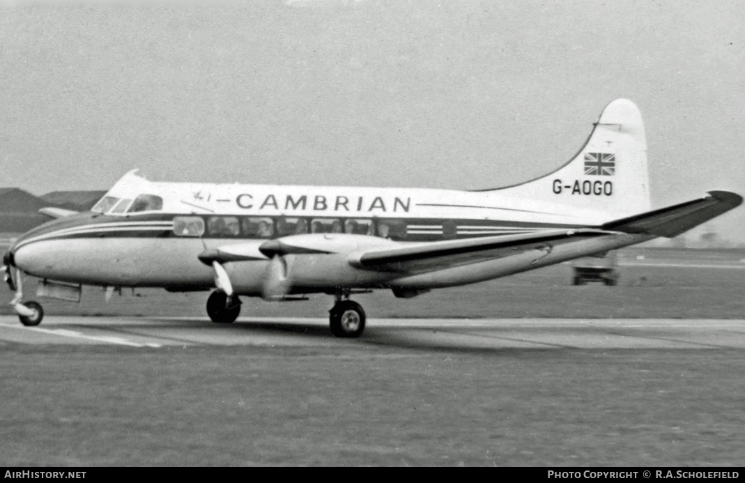 Aircraft Photo of G-AOGO | De Havilland D.H. 114 Heron 2 | Cambrian Airways | AirHistory.net #15995