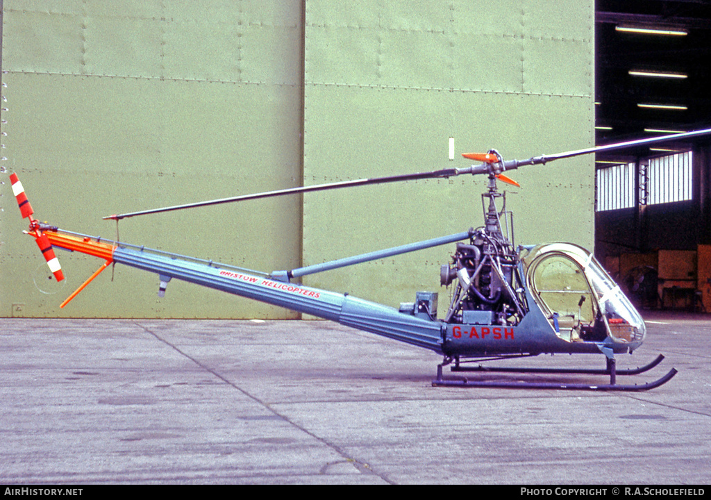 Aircraft Photo of G-APSH | Hiller UH-12E | Bristow Helicopters | AirHistory.net #15998